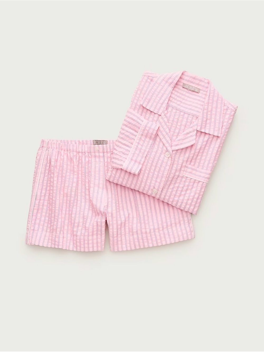 J. Crew Seersucker pajama short set Xl